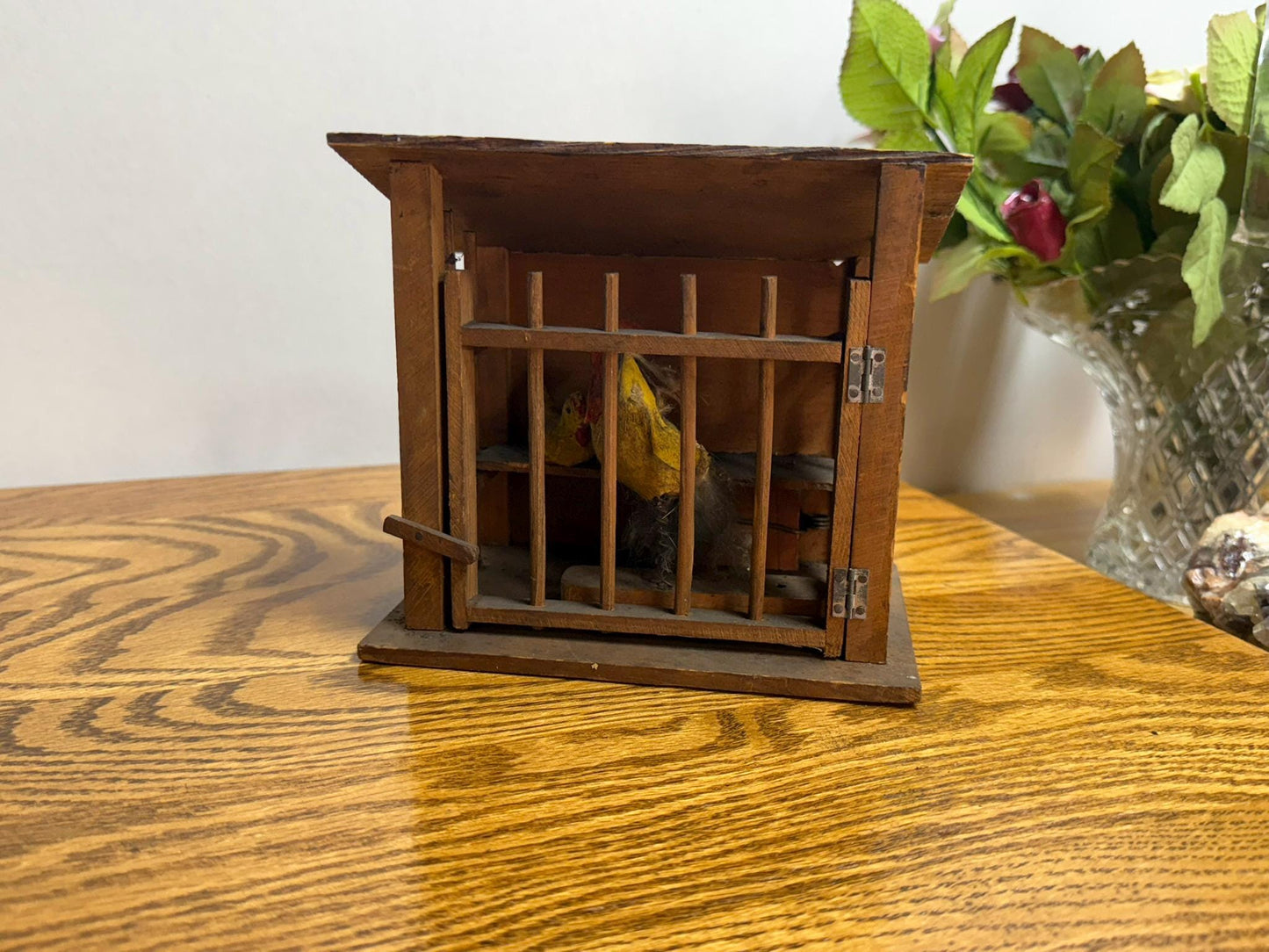 German Folk Art Chicken Coop Toy