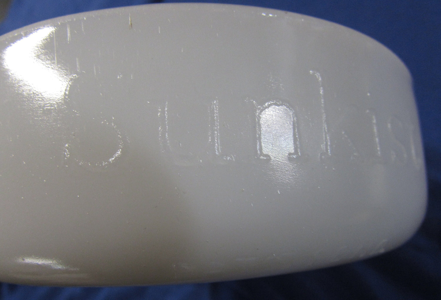 Vintage Sunkist Milk Glass Orange Reamer Juicer - McKee Glass