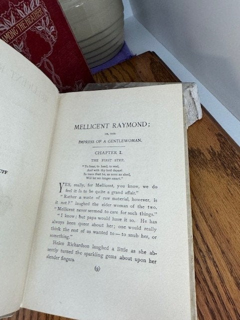 Book- Hardback Antique 1891 "Mellicent Raymond, The Impress of a Gentlewoman" by Fannie E. Newberry
