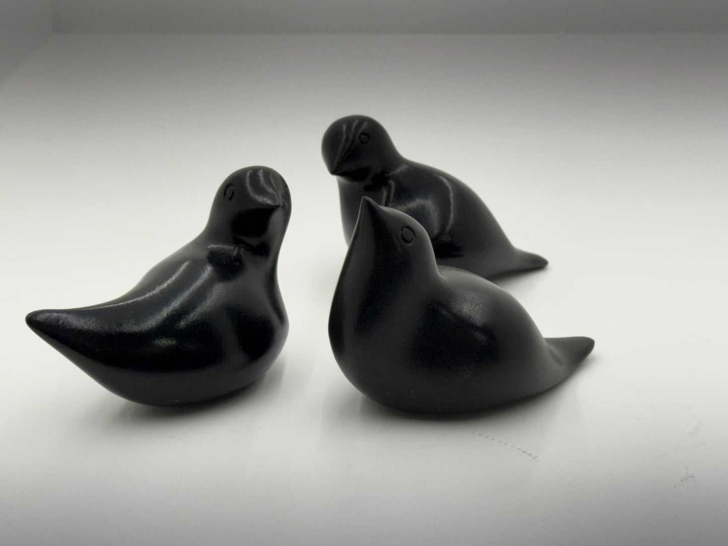 Bird Sculptures- Jan Kirsh Set of Three Little Birds Sculptures