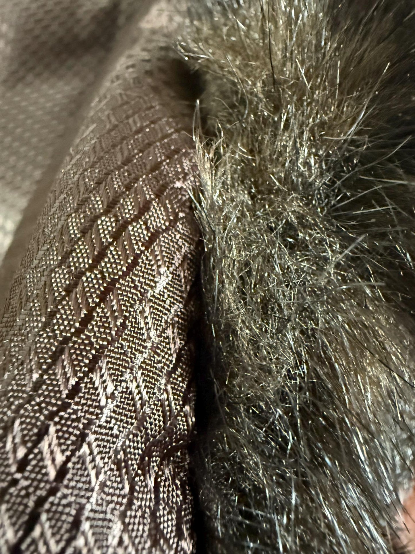 Vintage Dark Brown Faux Fur Longline Style Coat