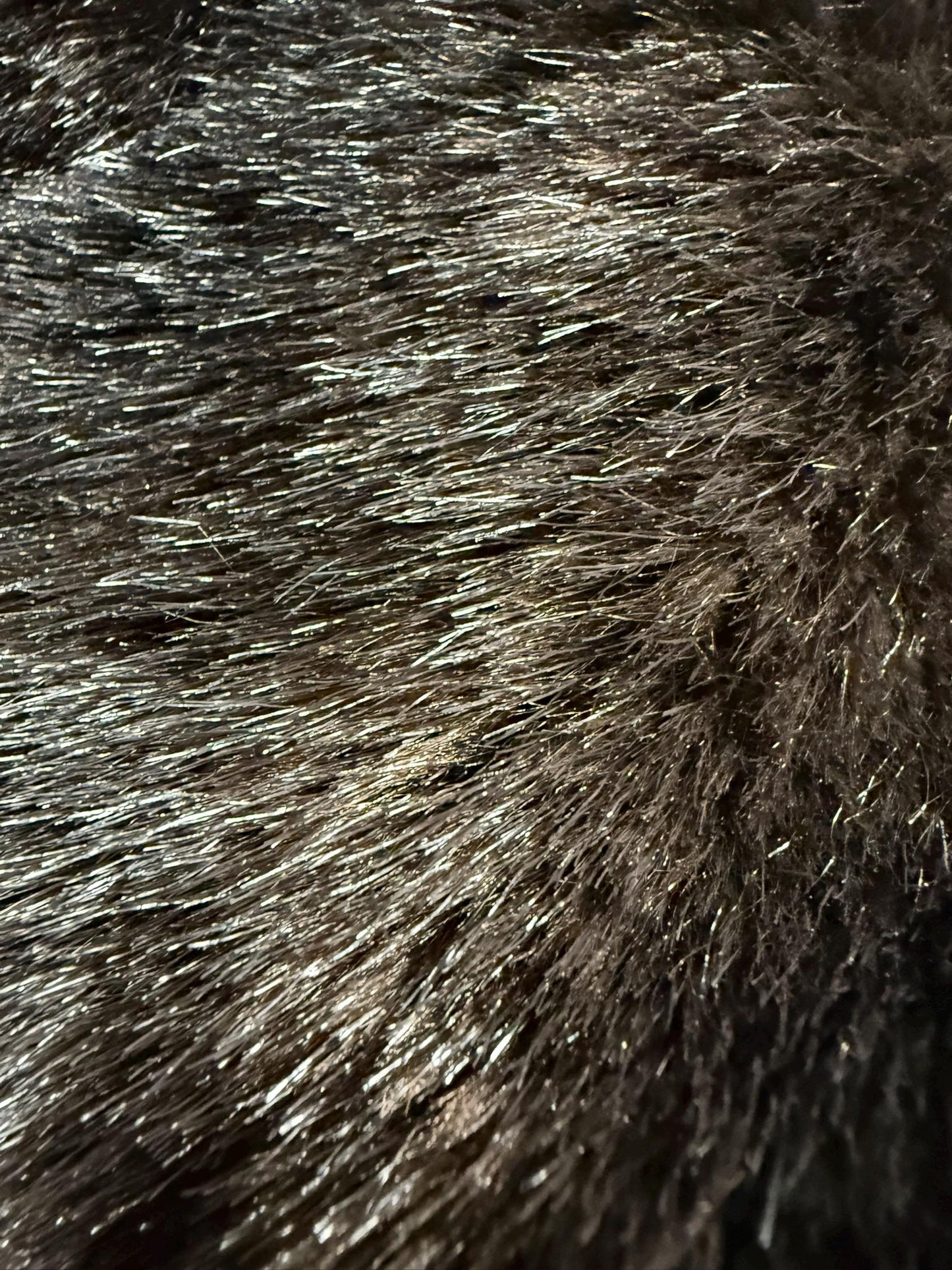 Vintage Dark Brown Faux Fur Longline Style Coat