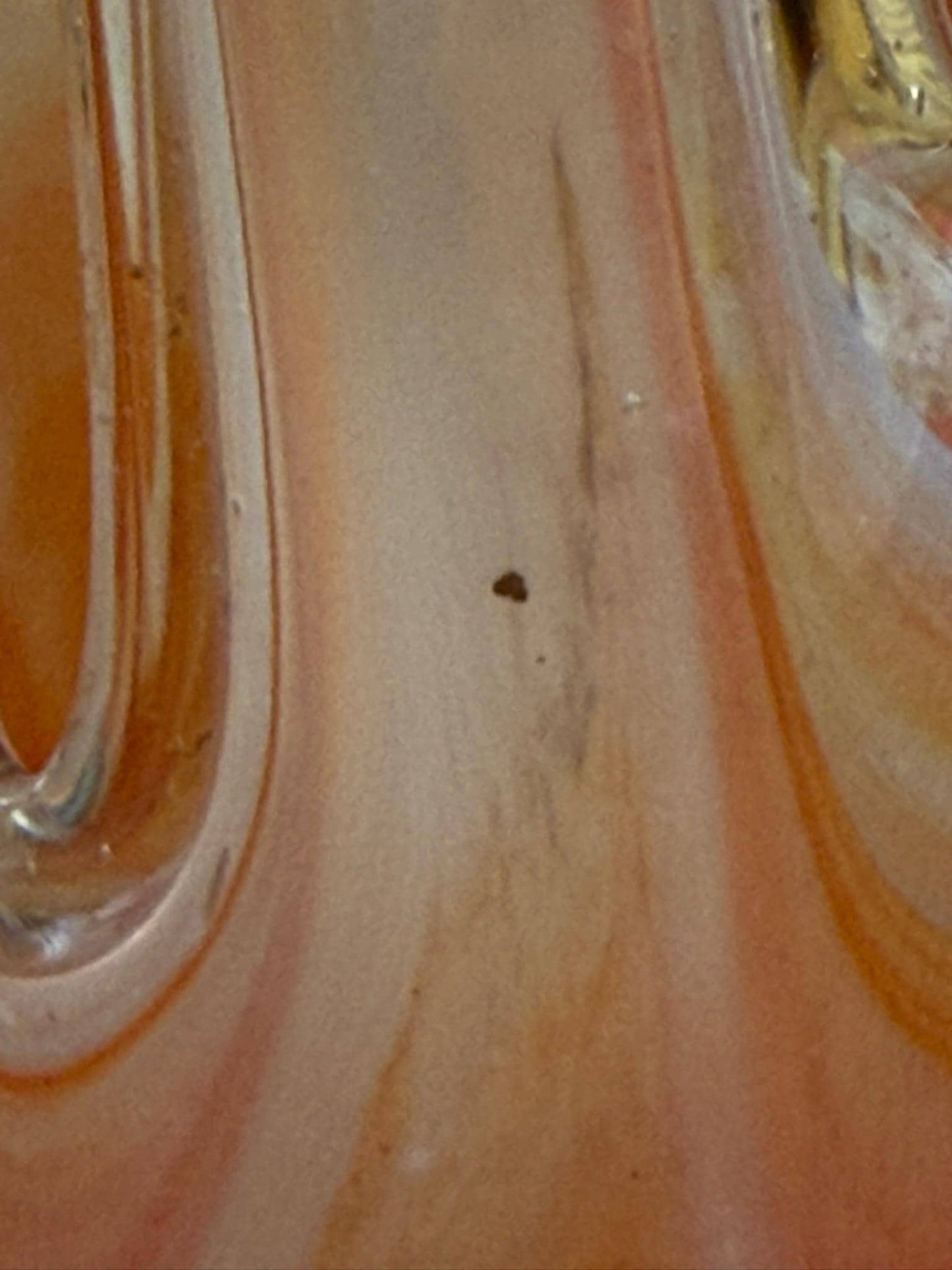 Vintage Handblown Murano-Style Five-Finger Glass Vase