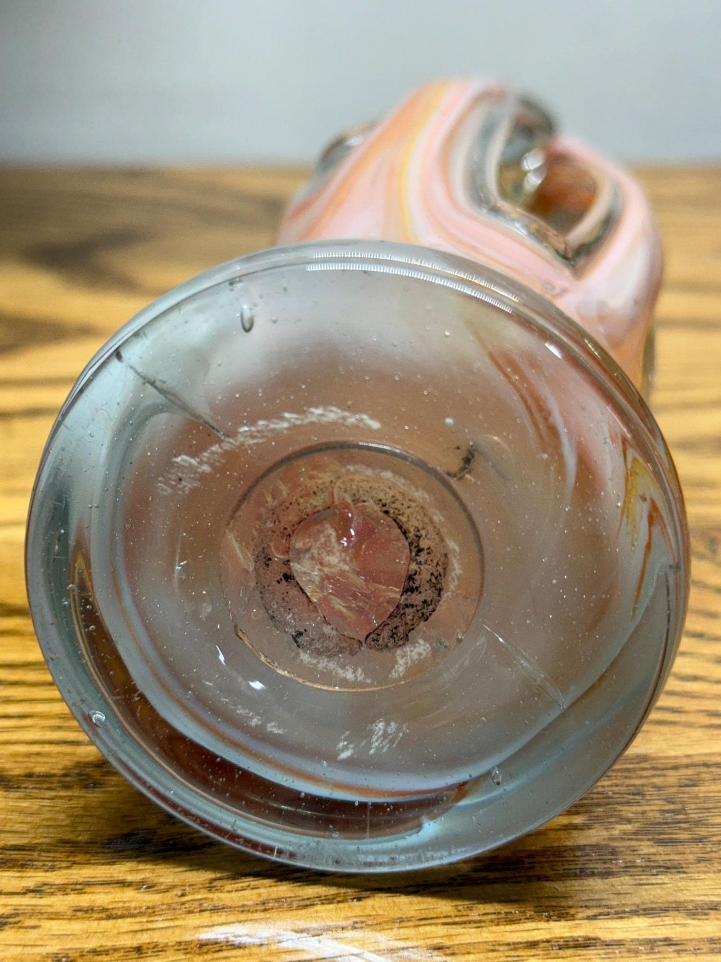 Vintage Handblown Murano-Style Five-Finger Glass Vase