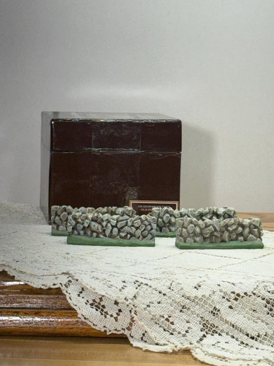 Lang & Wise Folk Art Villages of Old Stonington Collection of Four Stone Fences