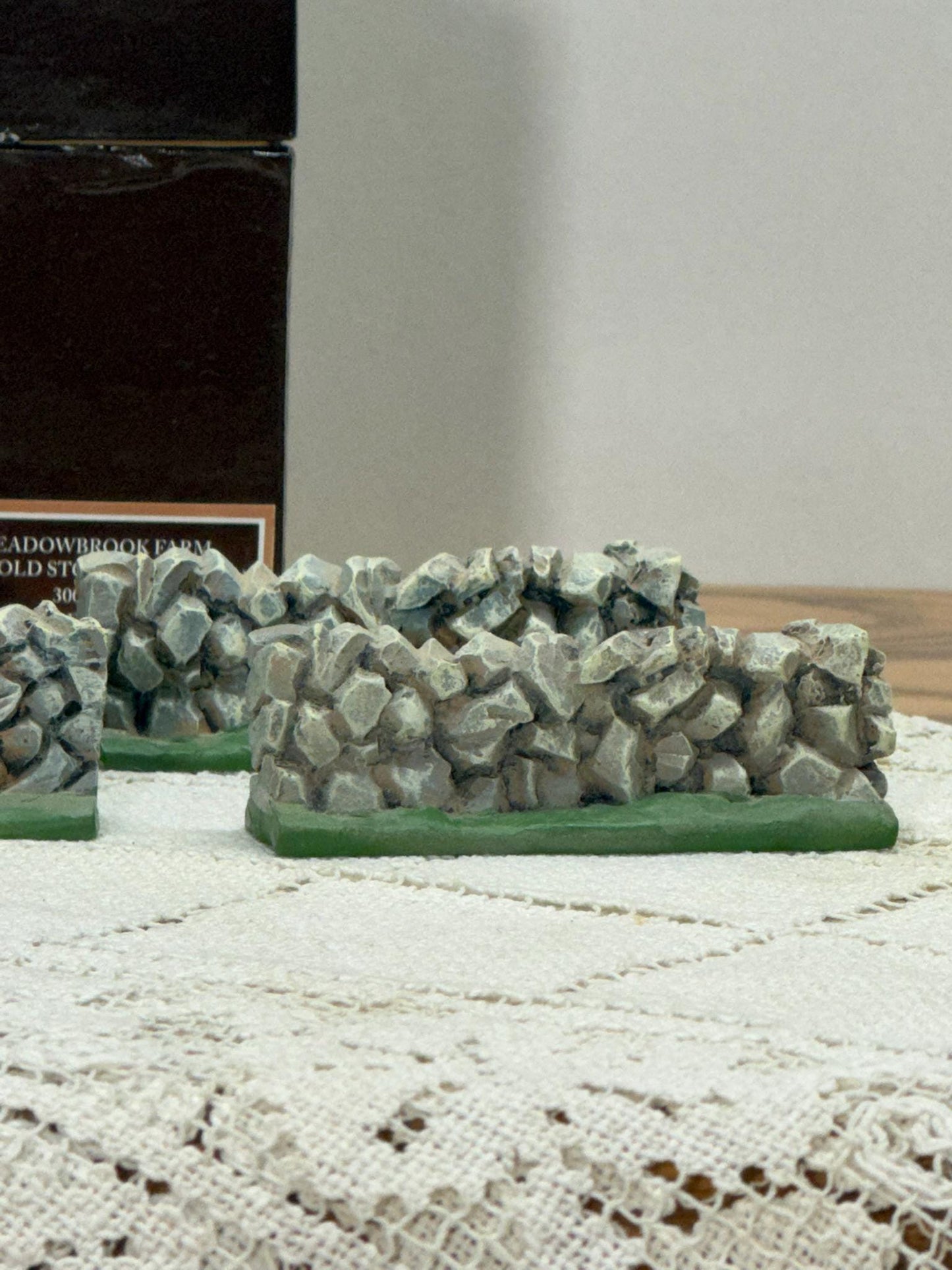 Lang & Wise Folk Art Villages of Old Stonington Collection of Four Stone Fences