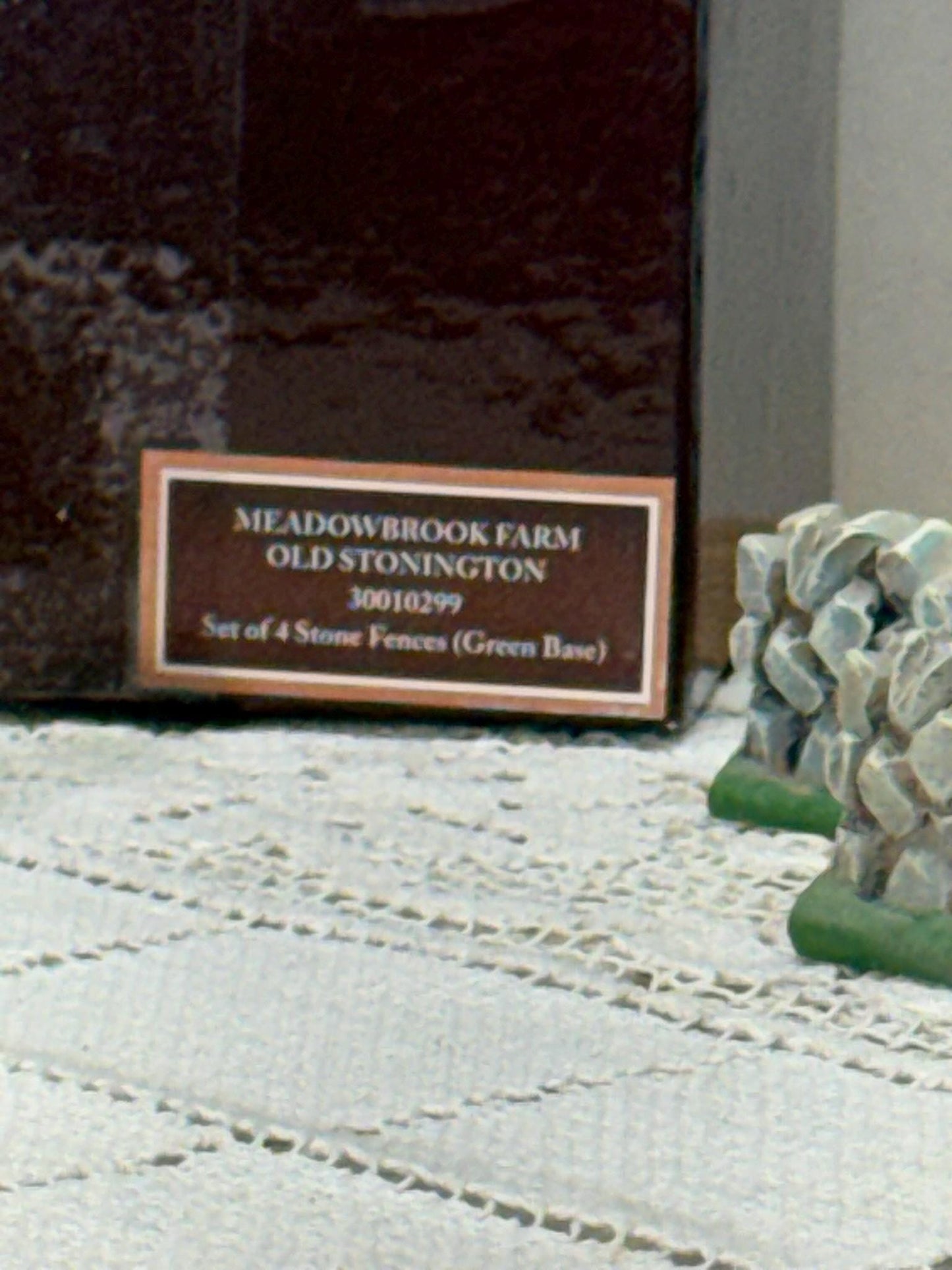 Lang & Wise Folk Art Villages of Old Stonington Collection of Four Stone Fences