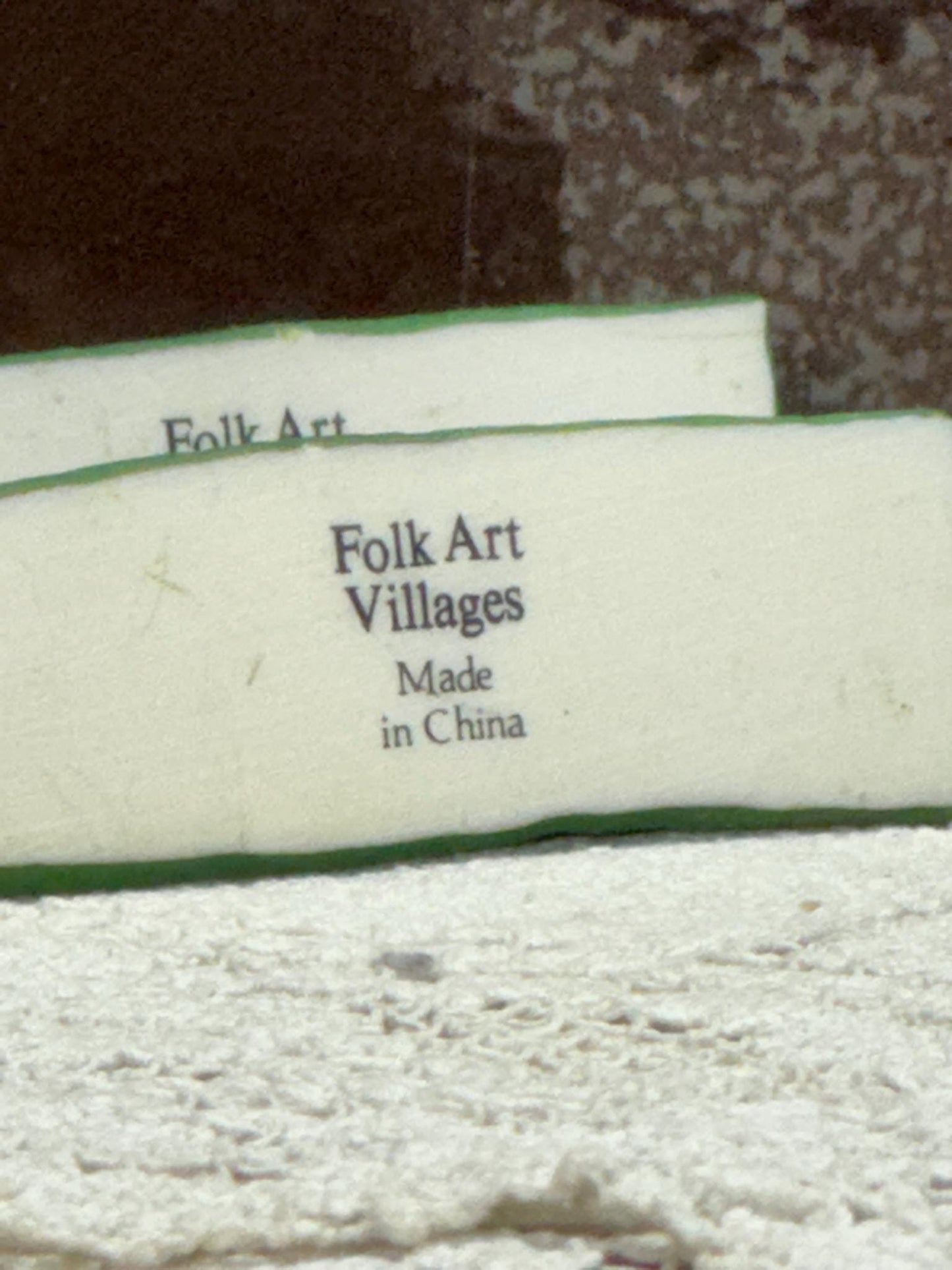 Lang & Wise Folk Art Villages of Old Stonington Collection of Four Stone Fences