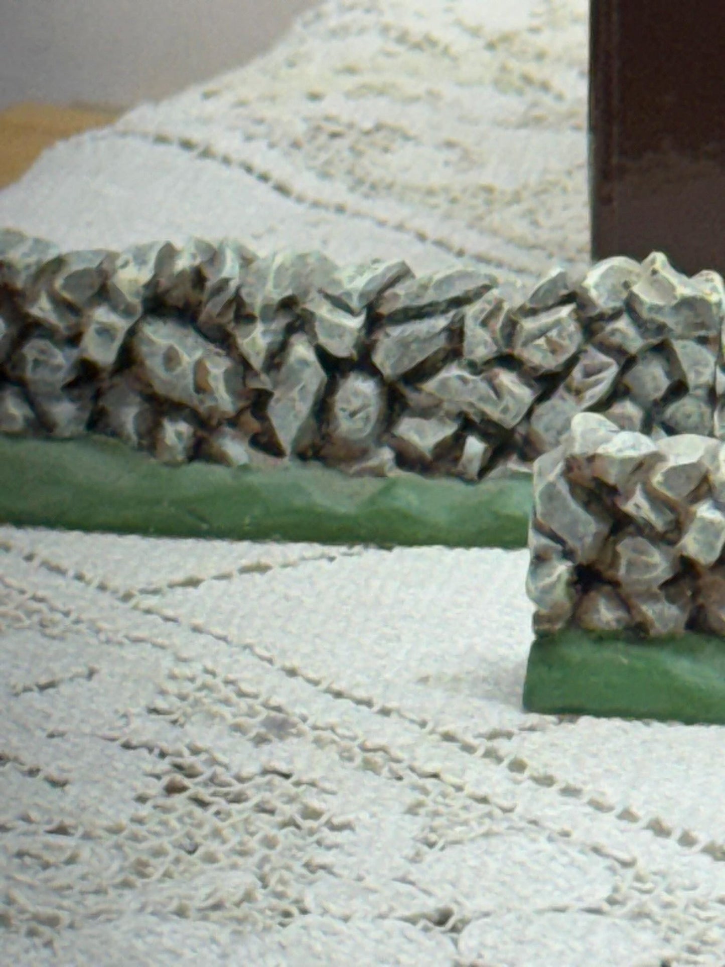 Lang & Wise Folk Art Villages of Old Stonington Collection of Four Stone Fences