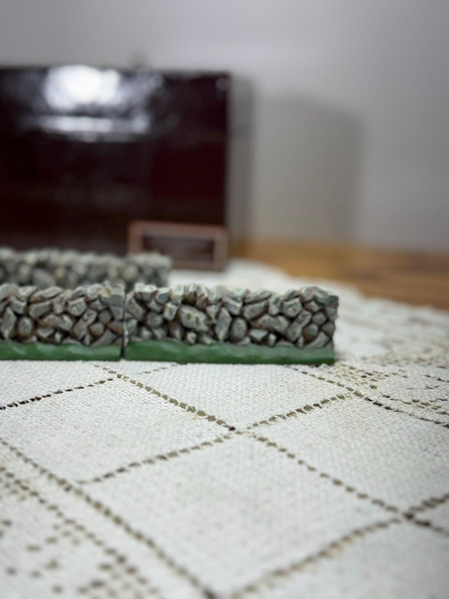 Lang & Wise Folk Art Villages of Old Stonington Collection of Four Stone Fences