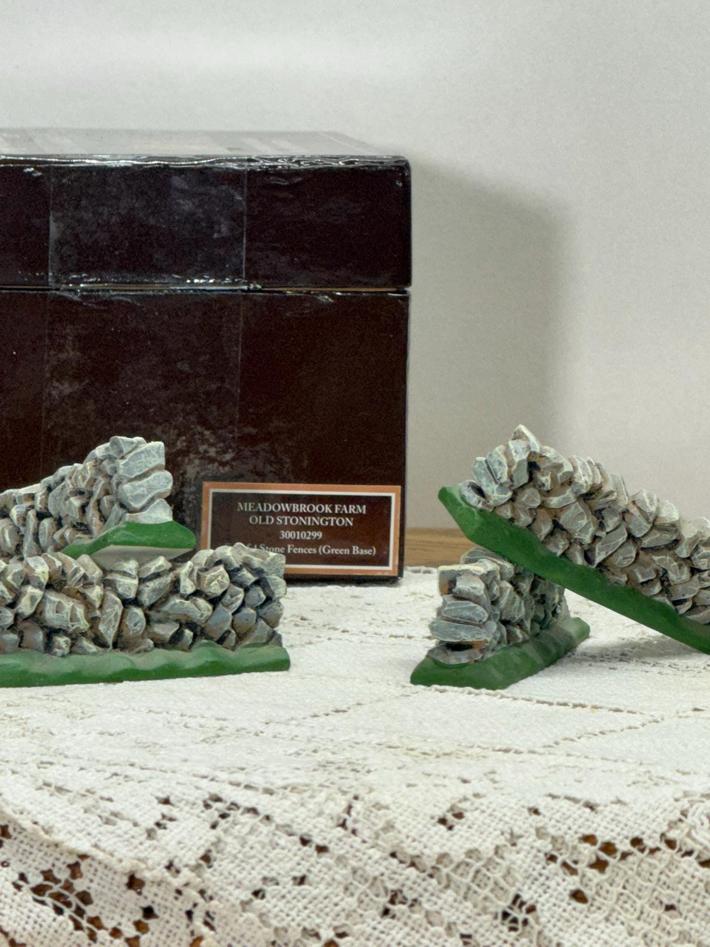 Lang & Wise Folk Art Villages of Old Stonington Collection of Four Stone Fences