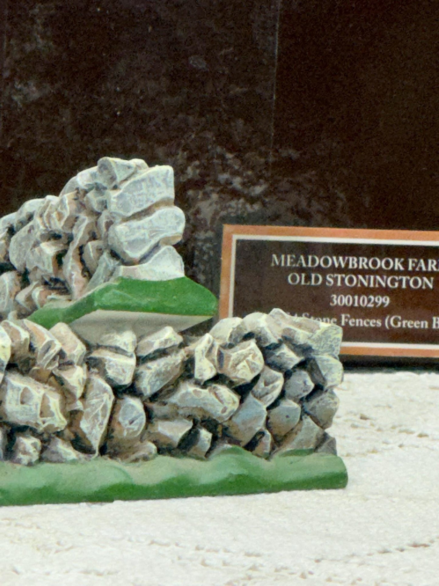 Lang & Wise Folk Art Villages of Old Stonington Collection of Four Stone Fences