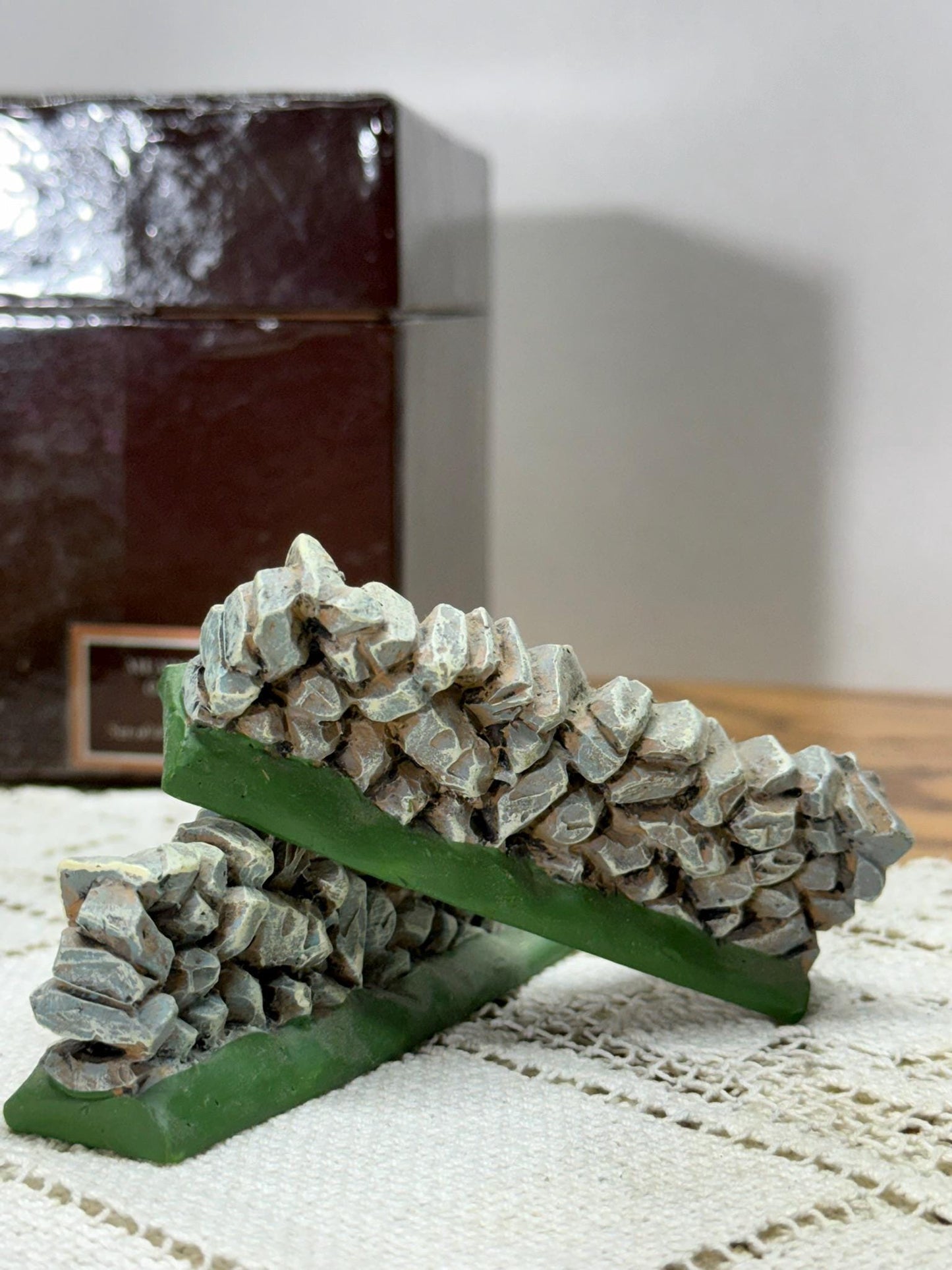 Lang & Wise Folk Art Villages of Old Stonington Collection of Four Stone Fences