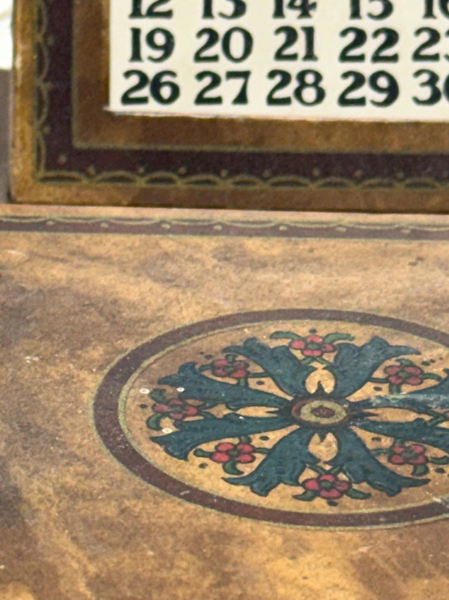 A. L. Reed Perpetual Calendar, Ink Well, and Pen Rest Desk Set