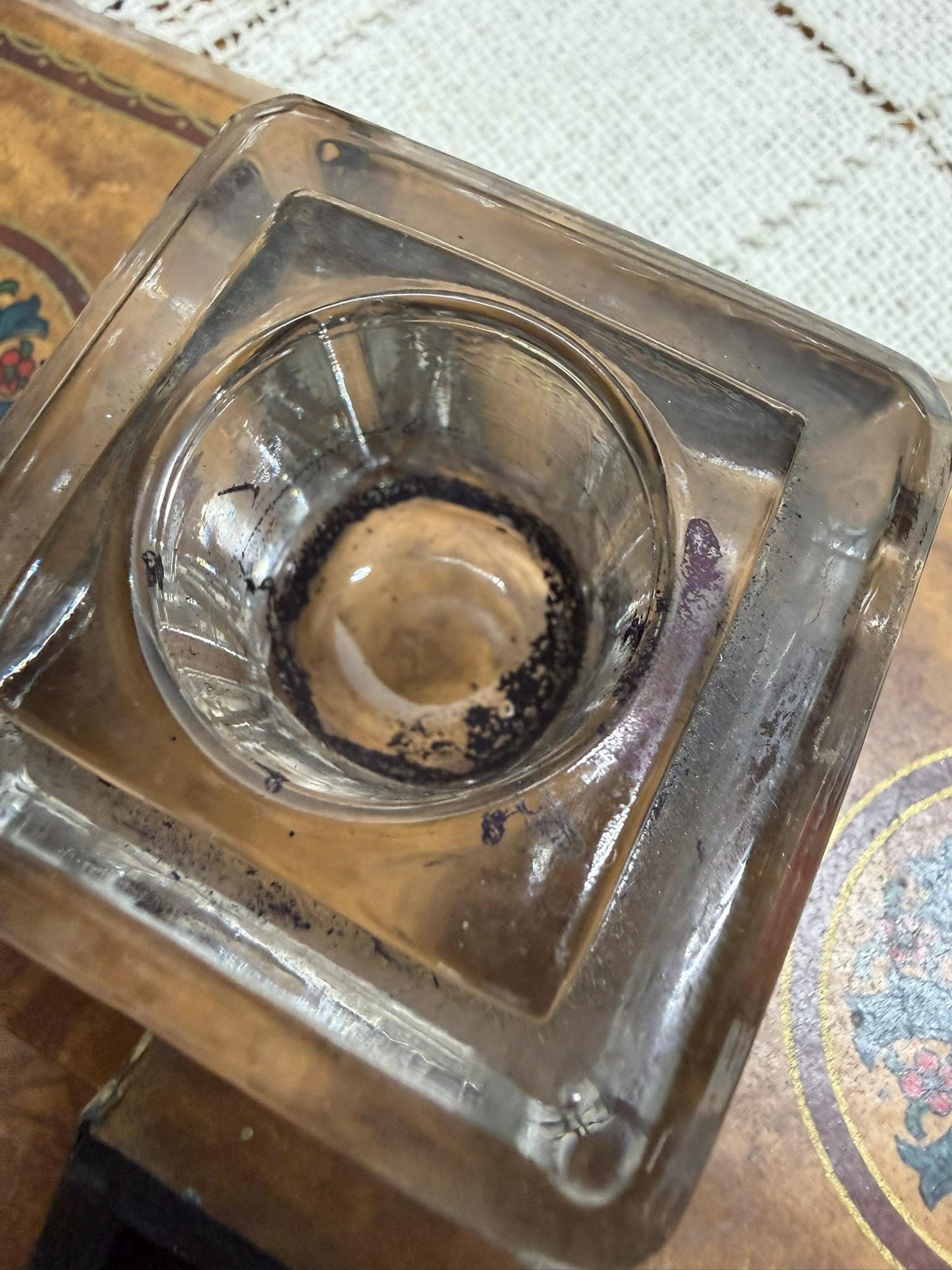 A. L. Reed Perpetual Calendar, Ink Well, and Pen Rest Desk Set