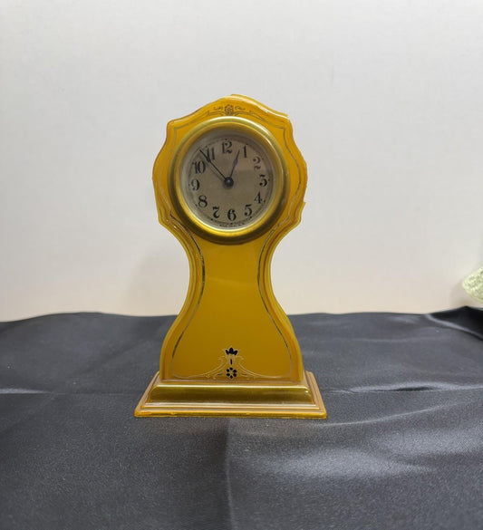 Vintage Art Deco Celluloid Dresser Set Clock