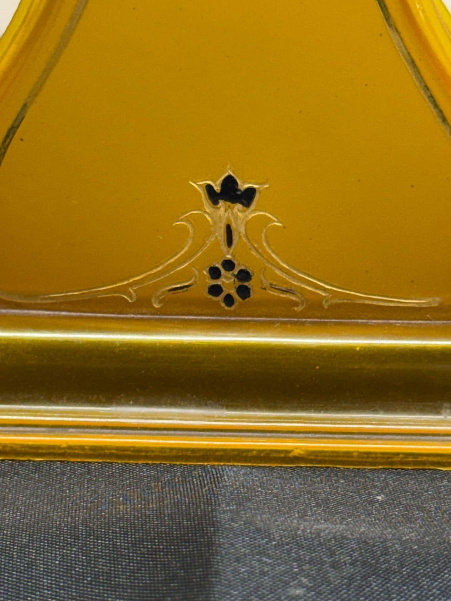 Vintage Art Deco Celluloid Dresser Set Clock