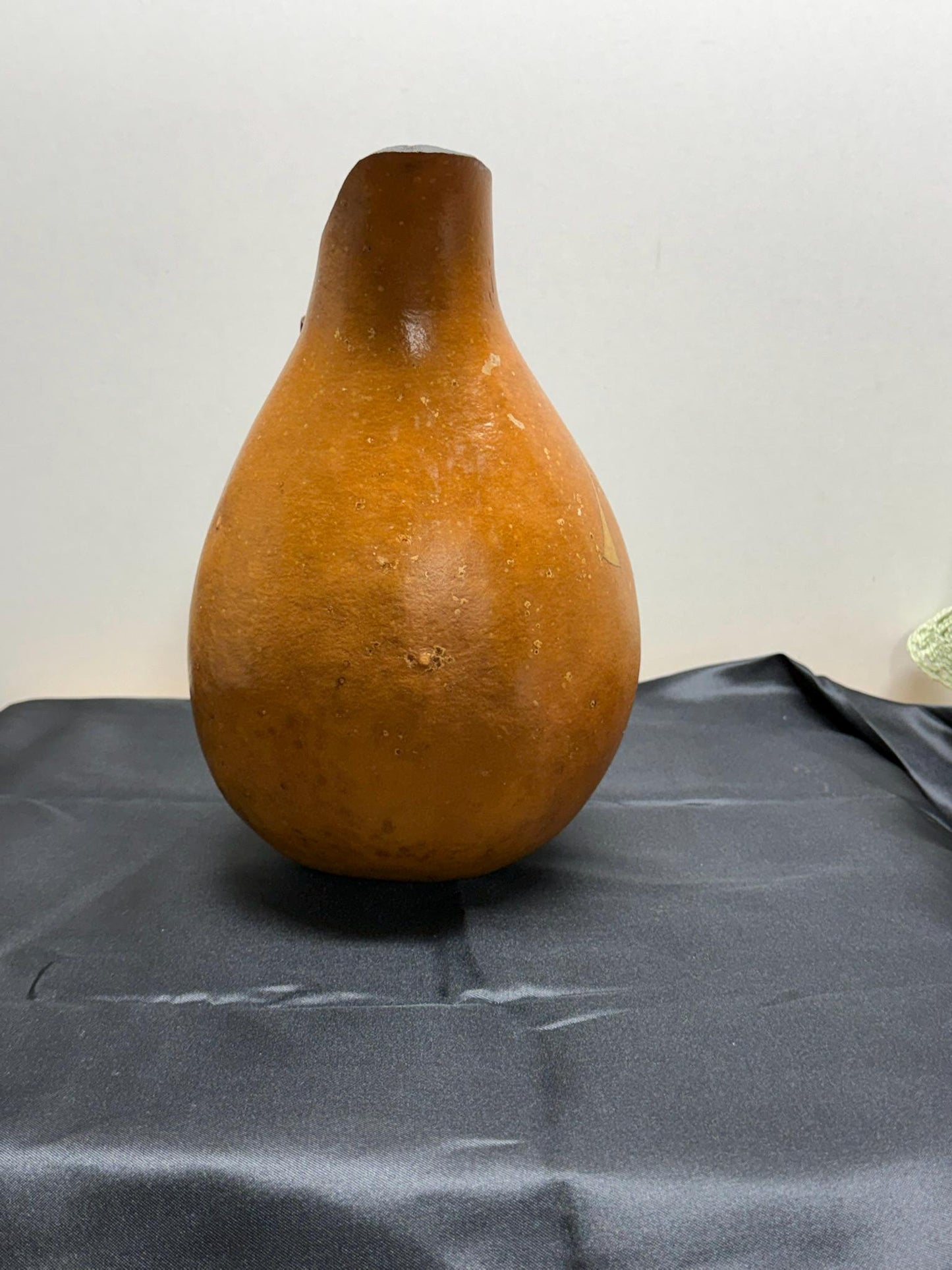 Hand-Painted Gourd Jug featuring a Southwest-Style Musician