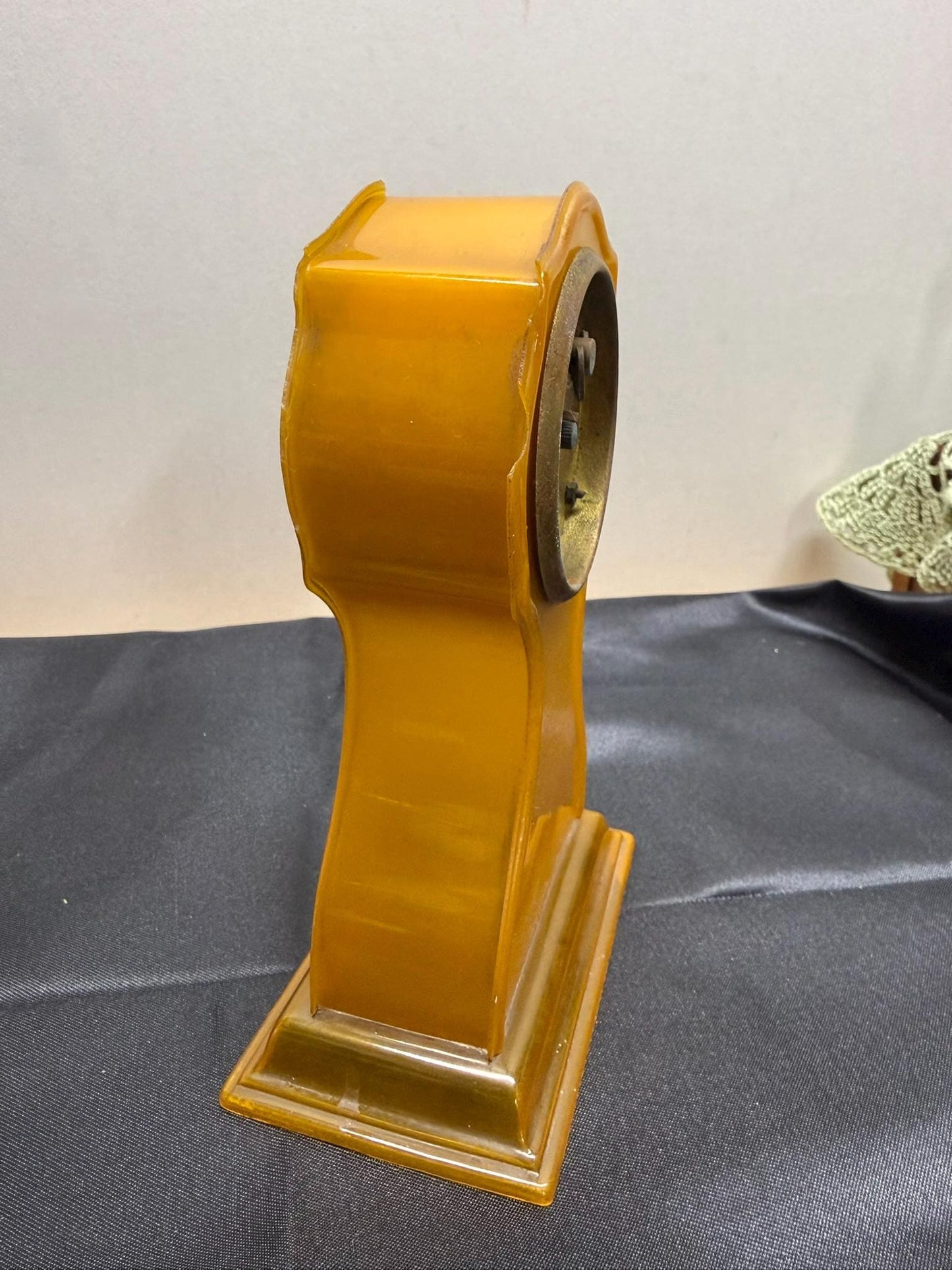 Vintage Art Deco Celluloid Dresser Set Clock