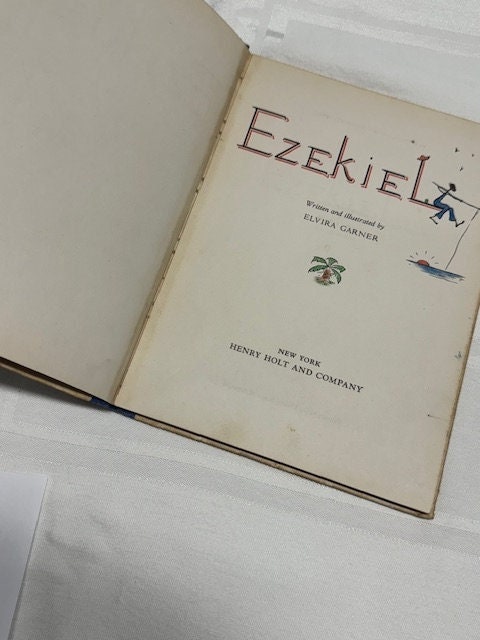 Book- Hardback Antique 1937 "Ezekiel" by Elvira Garner