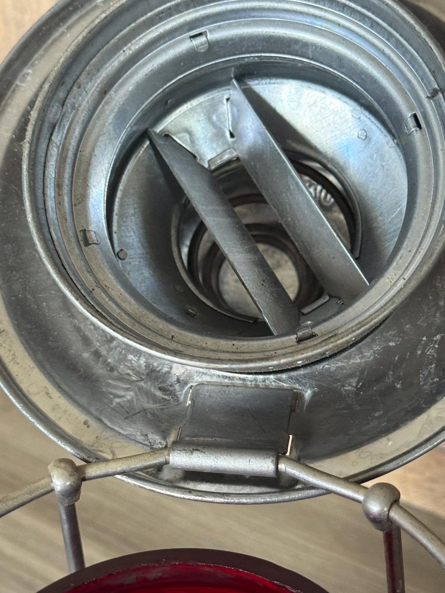 Adlake Railroad Lantern, complete with D&H RR Red Glass Globe