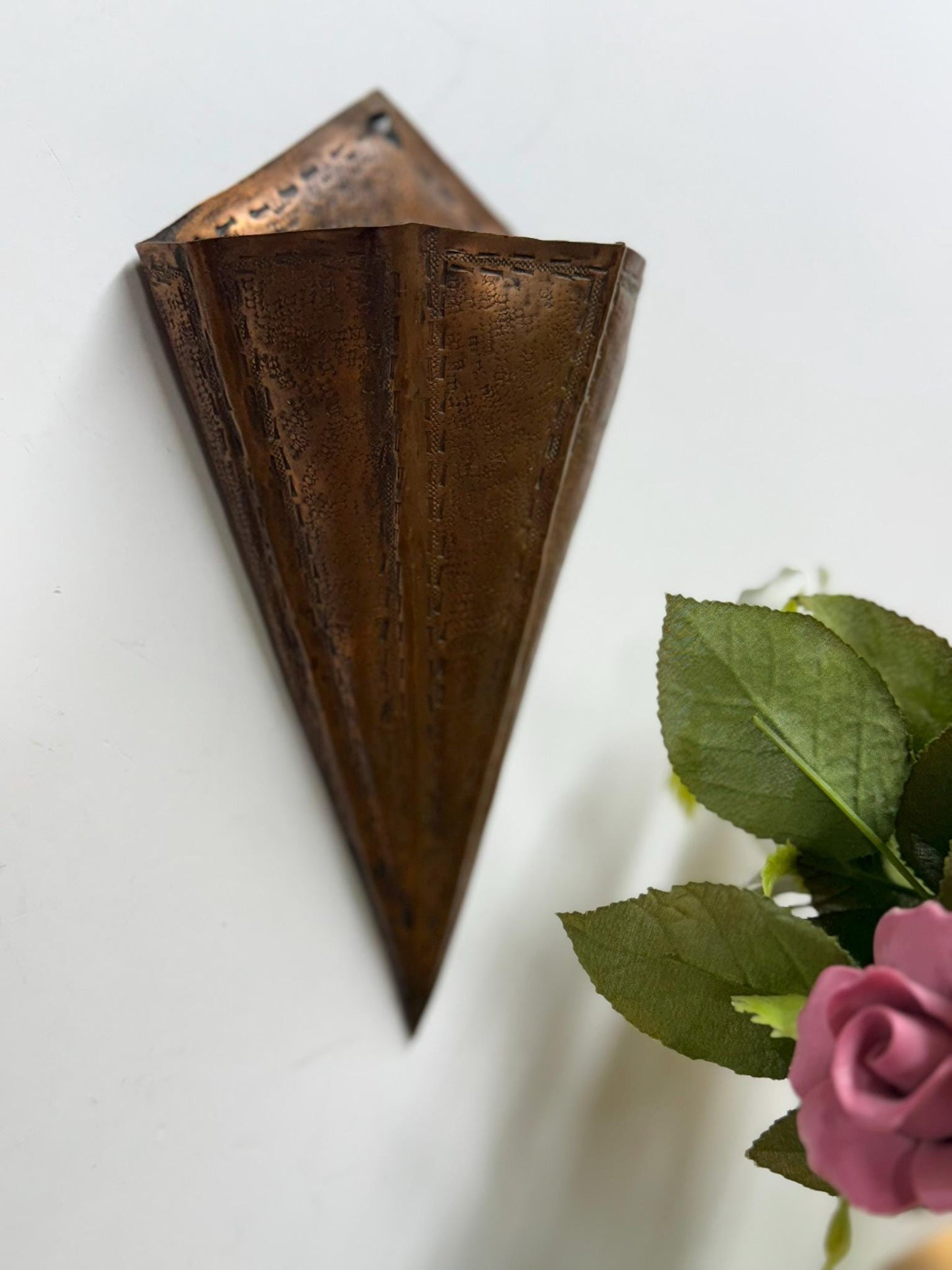 Arts & Crafts Style Copper Wall Sconce