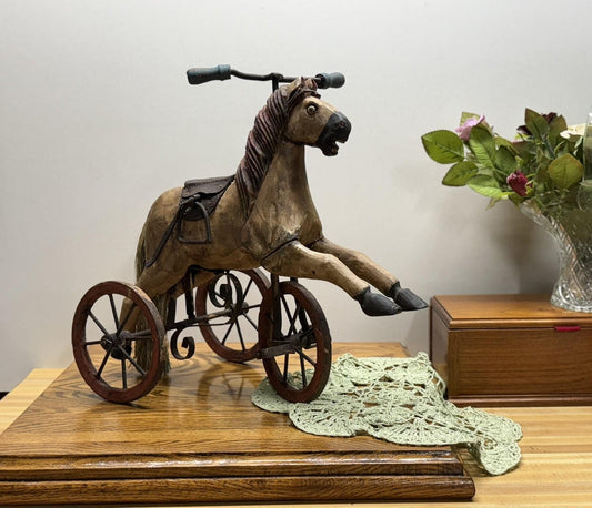 Folk Art Style Horse Tricycle
