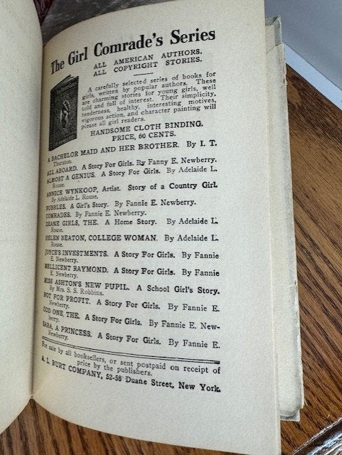 Book- Hardback Antique 1891 "Mellicent Raymond, The Impress of a Gentlewoman" by Fannie E. Newberry