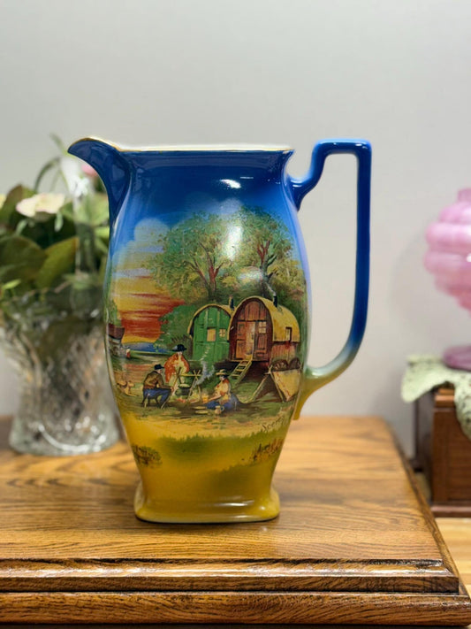 Silvo-Shaw & Copesake SylvaC Antique "Scenes (Sceres) of the Country" Water Pitcher