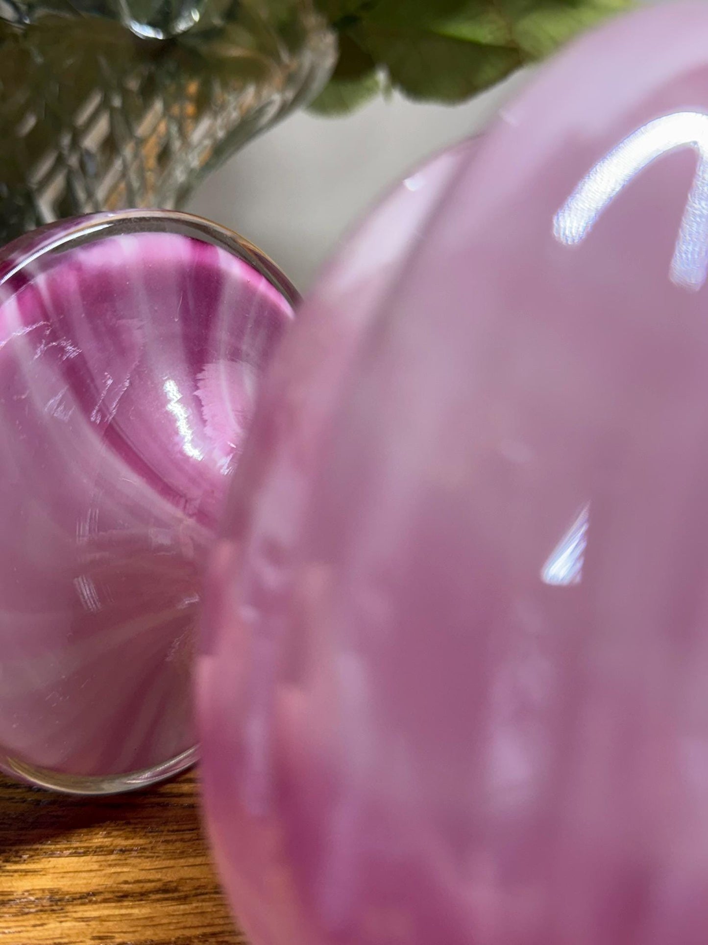 Art Deco Style Hand-Blown Beehive-Tiered Glass Vase